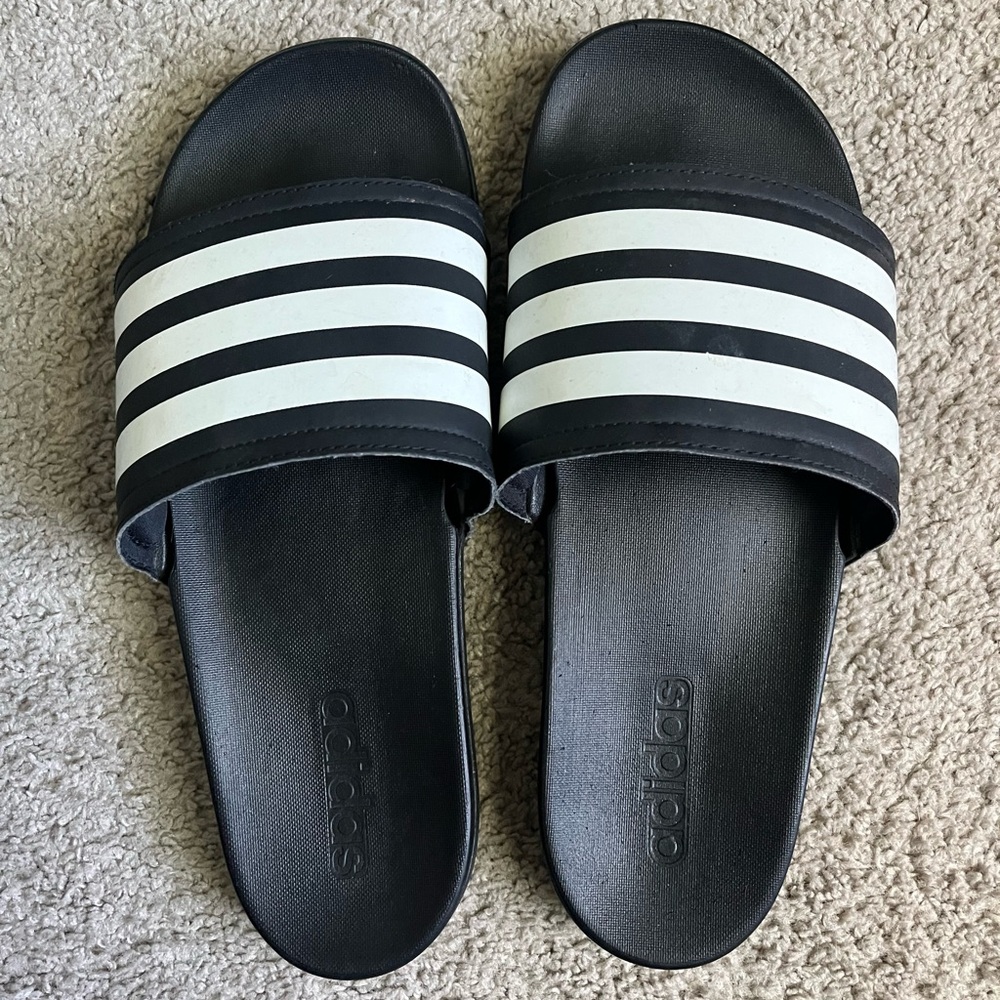 Women’s Adidas Adilette Comfort Slides - Size 10
